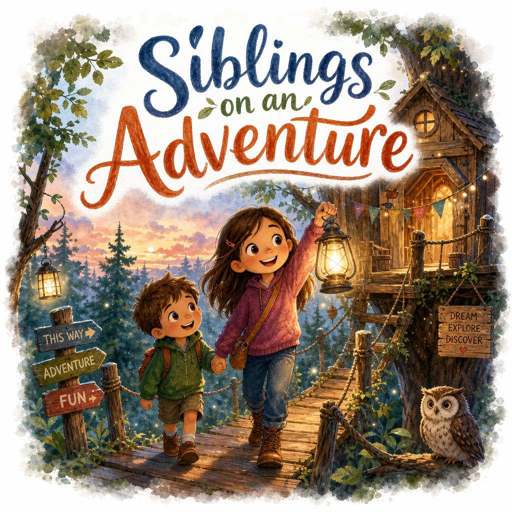 Siblings on an Adventure — sample Storymade cover