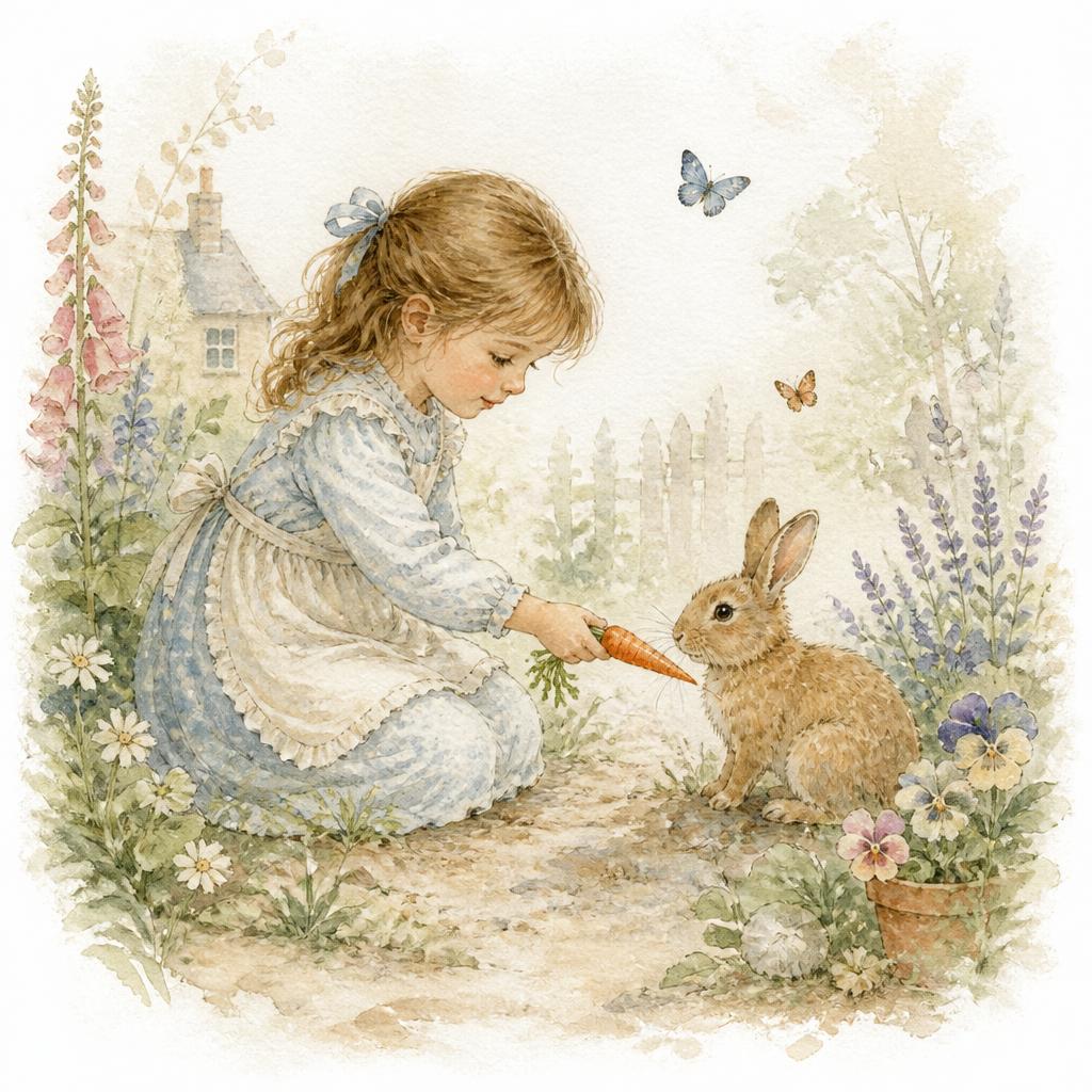 Sample illustration in the Gentle Watercolor style